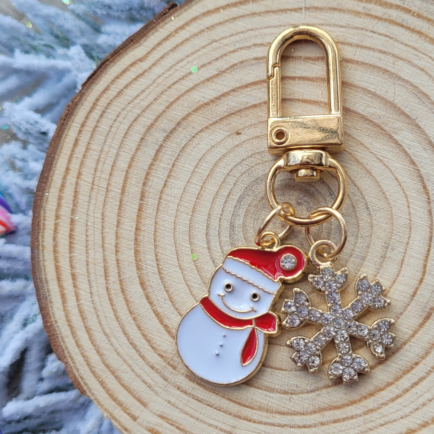 Snowman Collar Charm